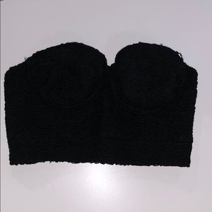 Lace bustier marciano black size 2